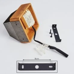 Hofstein Clarens Wandleuchte LED Braun, Weiß, 1-flammig -Wandleuchten Verkauf clarens wandleuchte h3447369 4