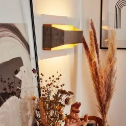 Hofstein Clarens Wandleuchte LED Grau, Braun, 1-flammig -Wandleuchten Verkauf clarens wandleuchte h3447406 6