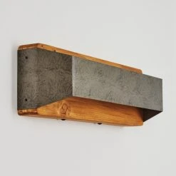 Hofstein Clarens Wandleuchte LED Grau, Braun, 1-flammig -Wandleuchten Verkauf clarens wandleuchte h3447406 7