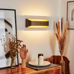 Hofstein Clarens Wandleuchte LED Grau, Braun, 1-flammig -Wandleuchten Verkauf clarens wandleuchte h3447406 8