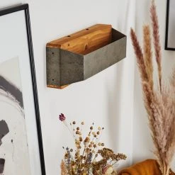 Hofstein Clarens Wandleuchte LED Grau, Braun, 1-flammig -Wandleuchten Verkauf clarens wandleuchte h3447406 9