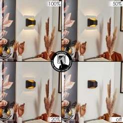 Hofstein Clarens Wandleuchte LED Schwarz, Naturfarben, 1-flammig -Wandleuchten Verkauf clarens wandleuchte h3562918 1