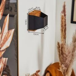 Hofstein Clarens Wandleuchte LED Schwarz, Naturfarben, 1-flammig -Wandleuchten Verkauf clarens wandleuchte h3562918 3