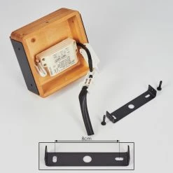 Hofstein Clarens Wandleuchte LED Schwarz, Naturfarben, 1-flammig -Wandleuchten Verkauf clarens wandleuchte h3562918 4