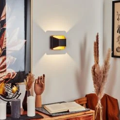 Hofstein Clarens Wandleuchte LED Schwarz, Naturfarben, 1-flammig -Wandleuchten Verkauf clarens wandleuchte h3562918 6