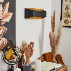 Hofstein Clarens Wandleuchte LED Schwarz, Naturfarben, 1-flammig 23 Hofstein Clarens Wandleuchte LED Schwarz, Naturfarben, 1-flammig -Wandleuchten Verkauf clarens wandleuchte h3562932 11