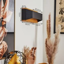 Hofstein Clarens Wandleuchte LED Schwarz, Naturfarben, 1-flammig 15 Hofstein Clarens Wandleuchte LED Schwarz, Naturfarben, 1-flammig -Wandleuchten Verkauf clarens wandleuchte h3562932 3