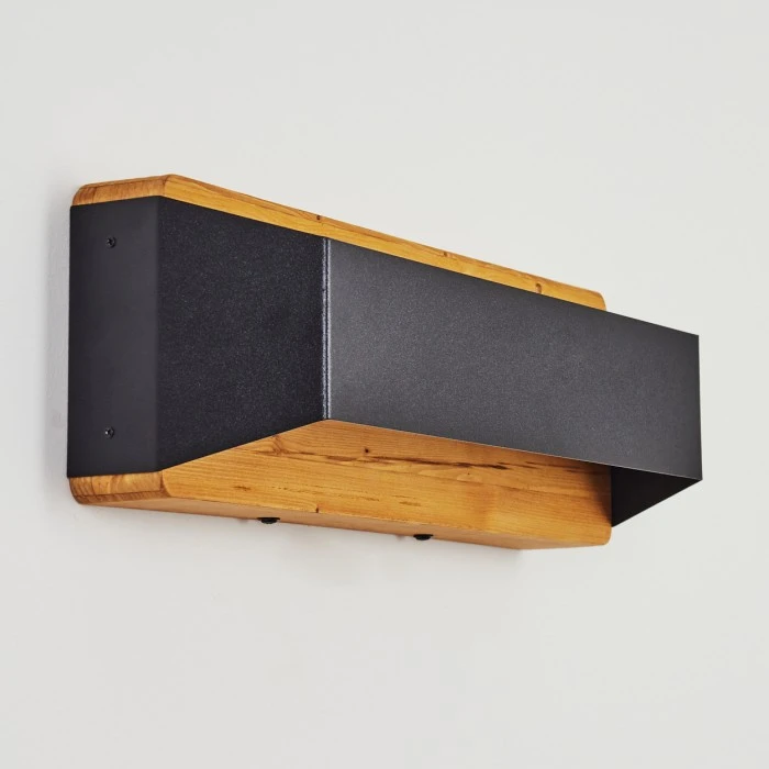 Hofstein Clarens Wandleuchte LED Schwarz, Naturfarben, 1-flammig 8 Hofstein Clarens Wandleuchte LED Schwarz, Naturfarben, 1-flammig - Image 8