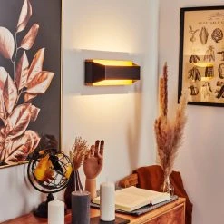 Hofstein Clarens Wandleuchte LED Schwarz, Naturfarben, 1-flammig 20 Hofstein Clarens Wandleuchte LED Schwarz, Naturfarben, 1-flammig -Wandleuchten Verkauf clarens wandleuchte h3562932 8