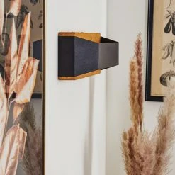 Hofstein Clarens Wandleuchte LED Schwarz, Naturfarben, 1-flammig 21 Hofstein Clarens Wandleuchte LED Schwarz, Naturfarben, 1-flammig -Wandleuchten Verkauf clarens wandleuchte h3562932 9