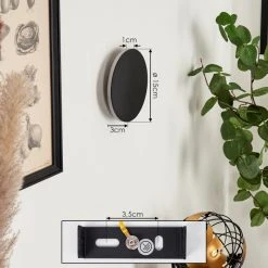 Hofstein Comallo Wandleuchte LED Schwarz, Weiß, 1-flammig 15 Hofstein Comallo Wandleuchte LED Schwarz, Weiß, 1-flammig -Wandleuchten Verkauf comallo wandleuchte h3570098 3