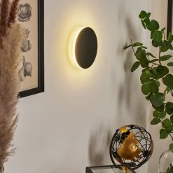 Hofstein Comallo Wandleuchte LED Schwarz, Weiß, 1-flammig 18 Hofstein Comallo Wandleuchte LED Schwarz, Weiß, 1-flammig -Wandleuchten Verkauf comallo wandleuchte h3570098 6