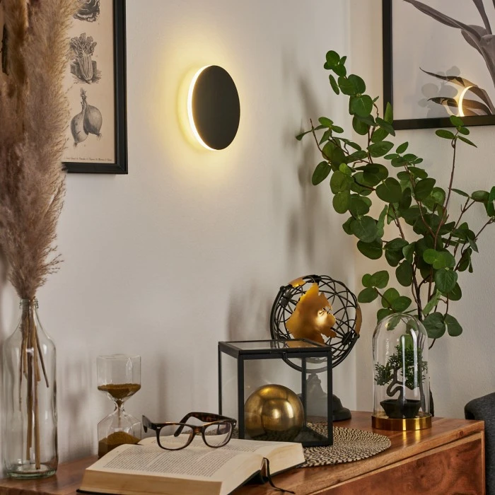 Hofstein Comallo Wandleuchte LED Schwarz, Weiß, 1-flammig 9 Hofstein Comallo Wandleuchte LED Schwarz, Weiß, 1-flammig - Image 9