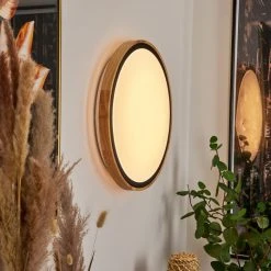 Hofstein Corinto Wandleuchte LED Schwarz, Naturfarben, 1-flammig -Wandleuchten Verkauf corinto wandleuchte h3459416 6