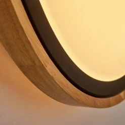 Hofstein Corinto Wandleuchte LED Schwarz, Naturfarben, 1-flammig -Wandleuchten Verkauf corinto wandleuchte h3459430 5