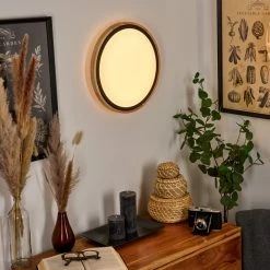 Hofstein Corinto Wandleuchte LED Schwarz, Naturfarben, 1-flammig -Wandleuchten Verkauf corinto wandleuchte h3459430 6