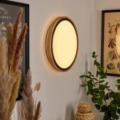 Hofstein Corinto Wandleuchte LED Schwarz, Naturfarben, 1-flammig -Wandleuchten Verkauf corinto wandleuchte h3459430 8