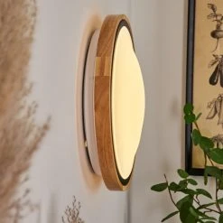 Hofstein Corinto Wandleuchte LED Schwarz, Naturfarben, 1-flammig -Wandleuchten Verkauf corinto wandleuchte h3459454 10