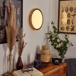 Hofstein Corinto Wandleuchte LED Schwarz, Naturfarben, 1-flammig -Wandleuchten Verkauf corinto wandleuchte h3459454 6