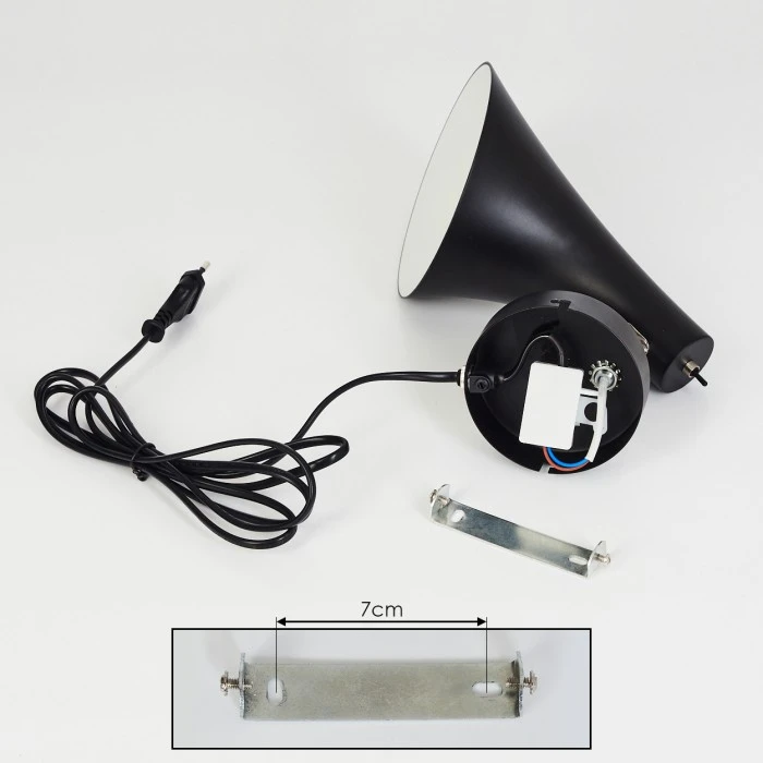 Hofstein Corralcay Wandleuchte Chrom, Schwarz, 1-flammig 5 Hofstein Corralcay Wandleuchte Chrom, Schwarz, 1-flammig - Image 5