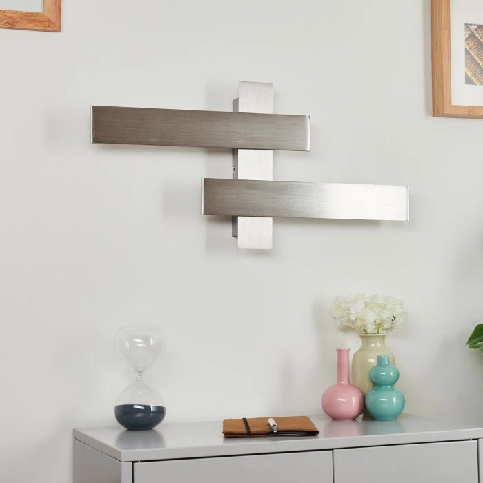 Hofstein Cuchara Wandleuchte LED Nickel-Matt, 2-flammig 12 Hofstein Cuchara Wandleuchte LED Nickel-Matt, 2-flammig - Image 12