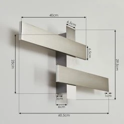 Hofstein Cuchara Wandleuchte LED Nickel-Matt, 2-flammig 15 Hofstein Cuchara Wandleuchte LED Nickel-Matt, 2-flammig -Wandleuchten Verkauf cuchara wandleuchte h3425909 3
