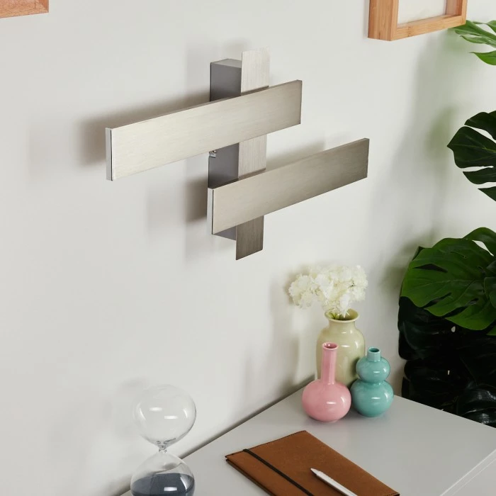 Hofstein Cuchara Wandleuchte LED Nickel-Matt, 2-flammig 10 Hofstein Cuchara Wandleuchte LED Nickel-Matt, 2-flammig - Image 10