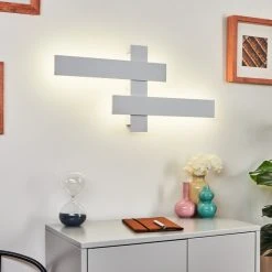 Hofstein Cuchara Wandleuchte LED Weiß, 2-flammig -Wandleuchten Verkauf cuchara wandleuchte h3426388 10