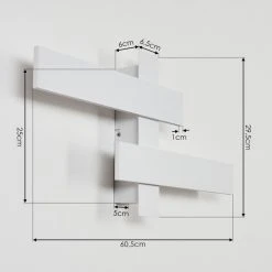 Hofstein Cuchara Wandleuchte LED Weiß, 2-flammig -Wandleuchten Verkauf cuchara wandleuchte h3426388 3
