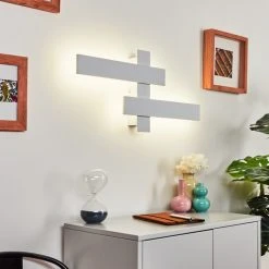 Hofstein Cuchara Wandleuchte LED Weiß, 2-flammig -Wandleuchten Verkauf cuchara wandleuchte h3426388 8