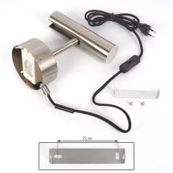 Hofstein Dalheim Wandleuchte LED Nickel-Matt, 1-flammig 16 Hofstein Dalheim Wandleuchte LED Nickel-Matt, 1-flammig -Wandleuchten Verkauf dalheim wandleuchte h3580356 4