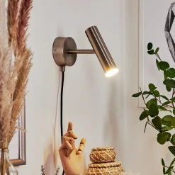 Hofstein Dalheim Wandleuchte LED Nickel-Matt, 1-flammig 18 Hofstein Dalheim Wandleuchte LED Nickel-Matt, 1-flammig -Wandleuchten Verkauf dalheim wandleuchte h3580356 6