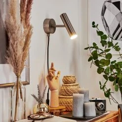 Hofstein Dalheim Wandleuchte LED Nickel-Matt, 1-flammig 20 Hofstein Dalheim Wandleuchte LED Nickel-Matt, 1-flammig -Wandleuchten Verkauf dalheim wandleuchte h3580356 8