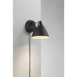 Design For The People by Nordlux Strap Wandleuchte Schwarz, 1-flammig -Wandleuchten Verkauf design for the people by nordlux strap wandleuchte 84291003 2