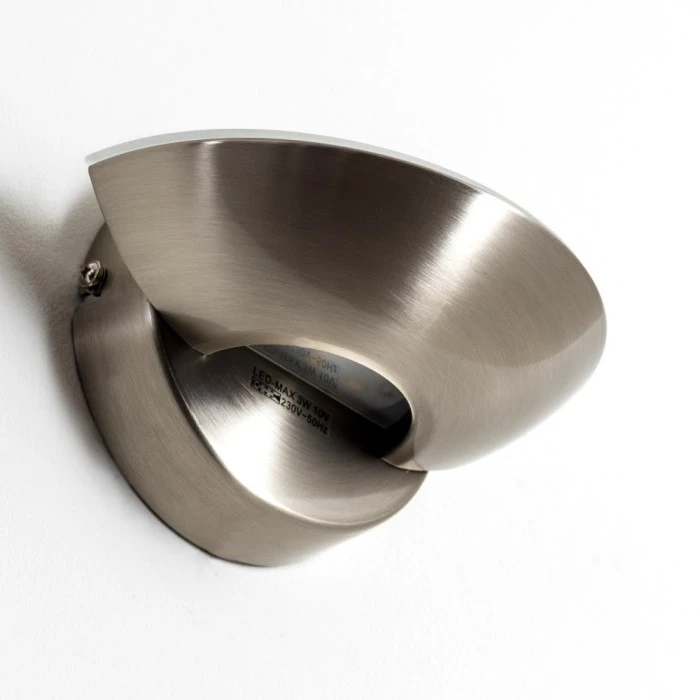 Hofstein Dominical Wandleuchte LED Nickel-Matt, 2-flammig 11 Hofstein Dominical Wandleuchte LED Nickel-Matt, 2-flammig - Image 11