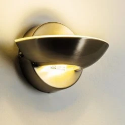 Hofstein Dominical Wandleuchte LED Nickel-Matt, 2-flammig 27 Hofstein Dominical Wandleuchte LED Nickel-Matt, 2-flammig -Wandleuchten Verkauf dominical wandleuchte h3001851 13