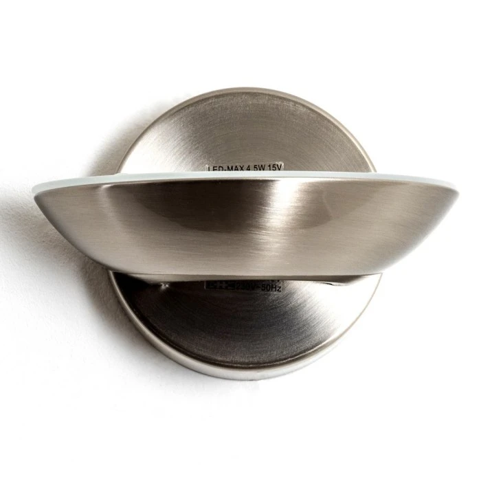 Hofstein Dominical Wandleuchte LED Nickel-Matt, 2-flammig 3 Hofstein Dominical Wandleuchte LED Nickel-Matt, 2-flammig - Image 3