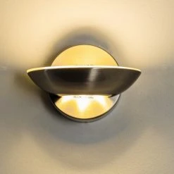 Hofstein Dominical Wandleuchte LED Nickel-Matt, 2-flammig 18 Hofstein Dominical Wandleuchte LED Nickel-Matt, 2-flammig -Wandleuchten Verkauf dominical wandleuchte h3001851 4