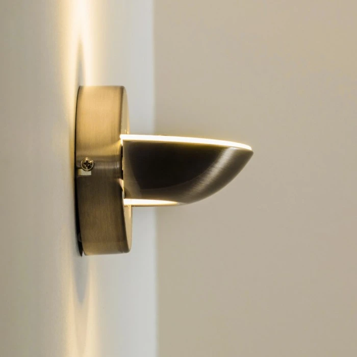 Hofstein Dominical Wandleuchte LED Nickel-Matt, 2-flammig 6 Hofstein Dominical Wandleuchte LED Nickel-Matt, 2-flammig - Image 6