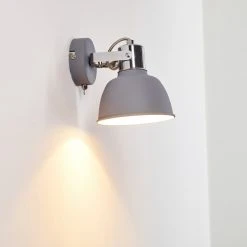 Hofstein Dompierre Wandleuchte Grau, Weiß, 1-flammig -Wandleuchten Verkauf dompierre wandleuchte h3158197 do1 10