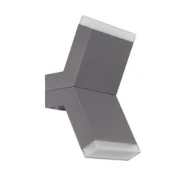 Eglo Leuchten Eglo CANTZO Wandleuchte LED Silber, 2-flammig