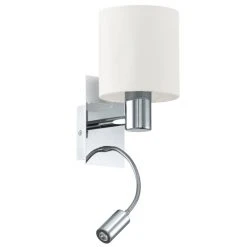 Eglo Leuchten Eglo HALVA Wandleuchte LED Chrom, 2-flammig