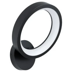 Eglo Leuchten Eglo MARGHERA Wandleuchte LED Schwarz, 1-flammig, Farbwechsler