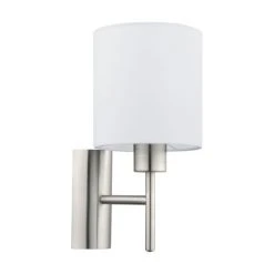 Eglo Leuchten Eglo PASTERI Wandleuchte Nickel-Matt, 1-flammig