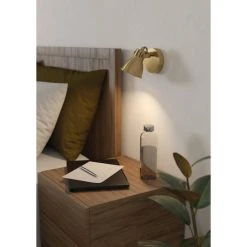 Eglo Leuchten Eglo SERAS Wandleuchte LED Messing, Gold, 1-flammig