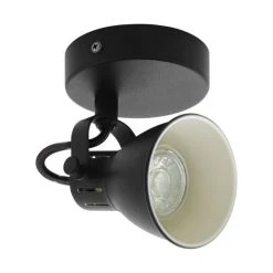 Eglo Leuchten EGLO SERAS Wandspot LED Schwarz, 1-flammig