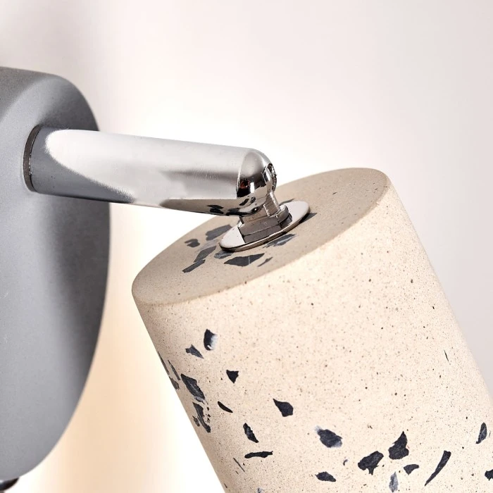 Hofstein Elkhorn Wandleuchte Chrom, Grau, Steinoptik, 1-flammig 13 Hofstein Elkhorn Wandleuchte Chrom, Grau, Steinoptik, 1-flammig - Image 13