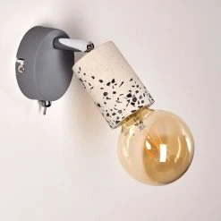 Hofstein Elkhorn Wandleuchte Chrom, Grau, Steinoptik, 1-flammig 32 Hofstein Elkhorn Wandleuchte Chrom, Grau, Steinoptik, 1-flammig -Wandleuchten Verkauf elkhorn wandleuchte h3350683 13