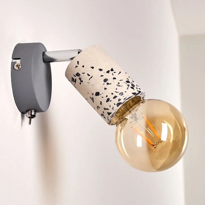 Hofstein Elkhorn Wandleuchte Chrom, Grau, Steinoptik, 1-flammig 19 Hofstein Elkhorn Wandleuchte Chrom, Grau, Steinoptik, 1-flammig - Image 19