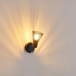 Hofstein Errested Wandleuchte Schwarz, Holz dunkel, 1-flammig -Wandleuchten Verkauf errested wandleuchte h3340943 do1 13